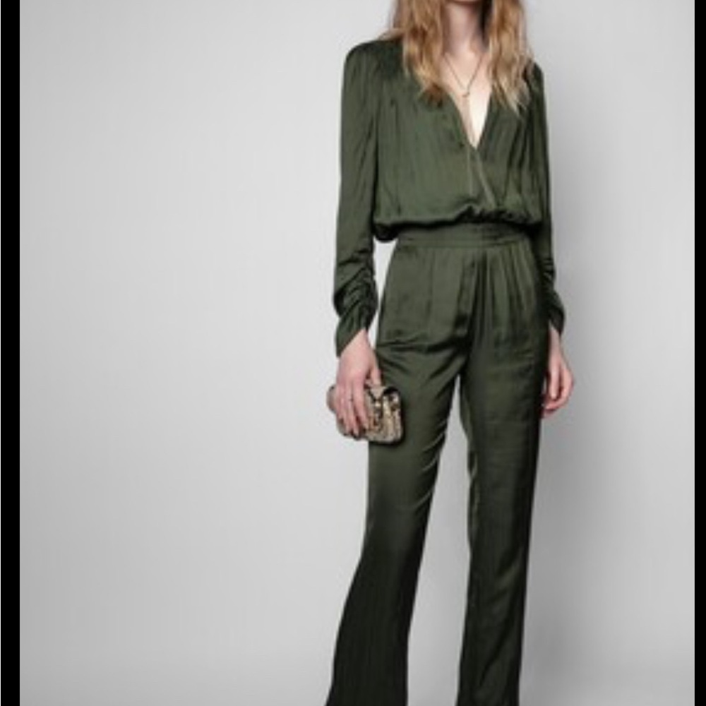 NWOT Captain Satin Jumpsuit by Zadig & Voltaire - Picture 2 of 7